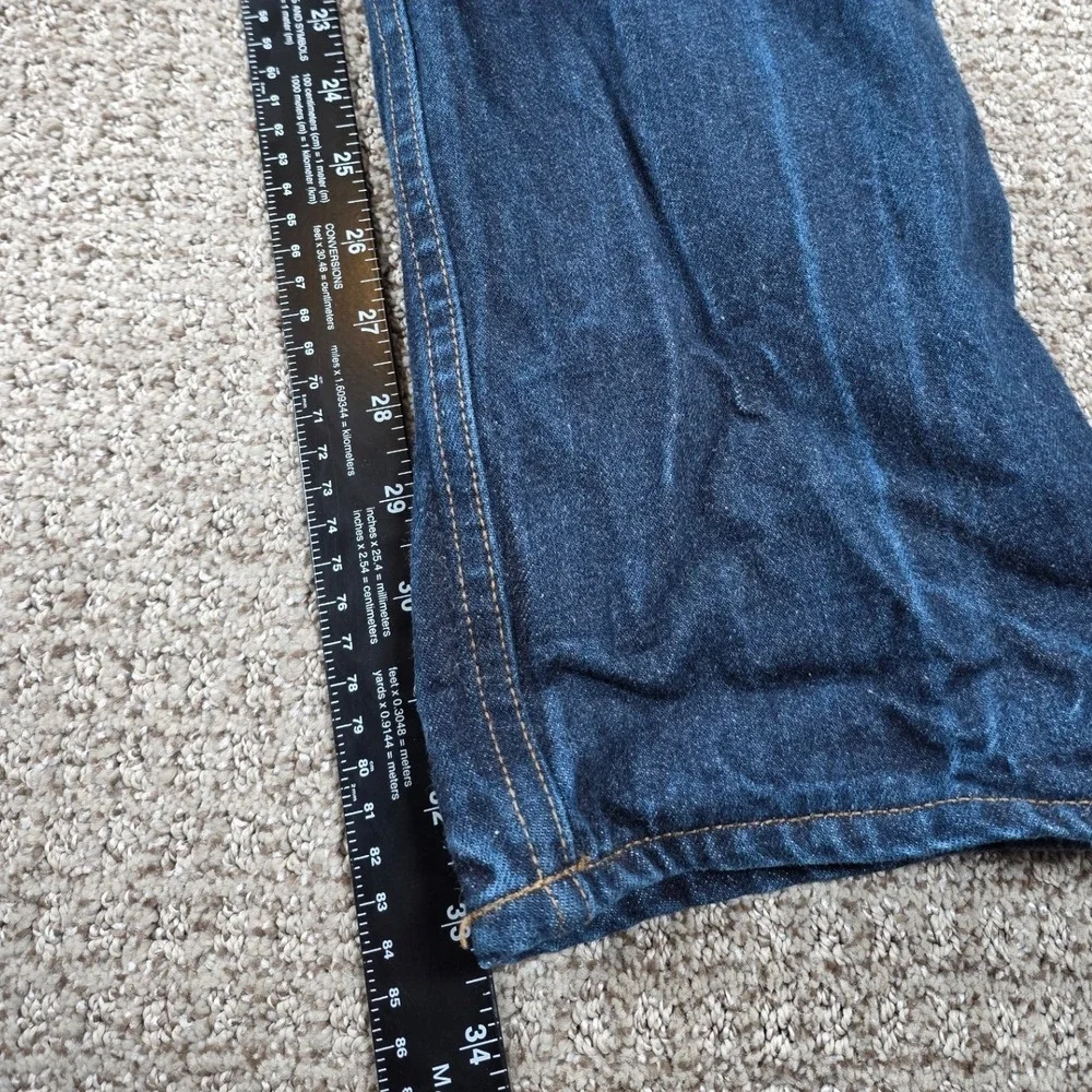 Filson Mens Jeans 34x34 Raw Indigo Made‎ in USA Denim Straight Leg Medium Wash